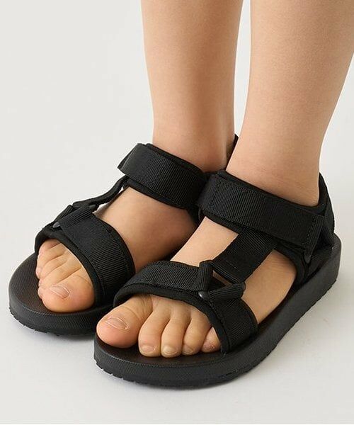 b・ROOM / ビールーム サンダル | テープサンダル（黒）