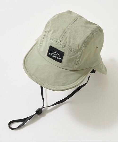 b・ROOM / ビールーム キャップ | 日除け付きキャップ（薄カーキ）