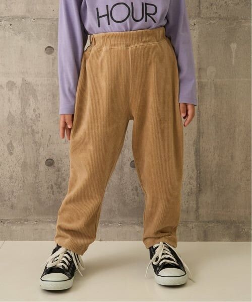 b・ROOM / ビールーム その他パンツ | やみつきになる履き心地ニットコールパンツ(ベージュ)