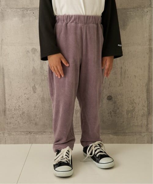 b・ROOM / ビールーム その他パンツ | やみつきになる履き心地ニットコールパンツ(ミディアム グレー)