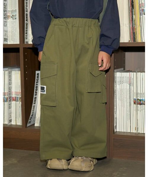 b・ROOM / ビールーム その他パンツ | 【MNCM】ワイドワイドカーゴパンツ（カーキ）