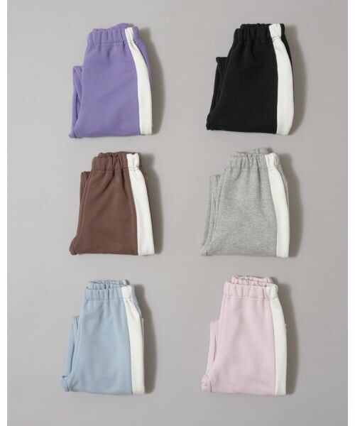 b・ROOM / ビールーム その他パンツ | 【デイリースタンダードウェアシリーズ】【吸水速乾】ゆったりシルエットのサイドラインスウェットパンツ | 詳細15