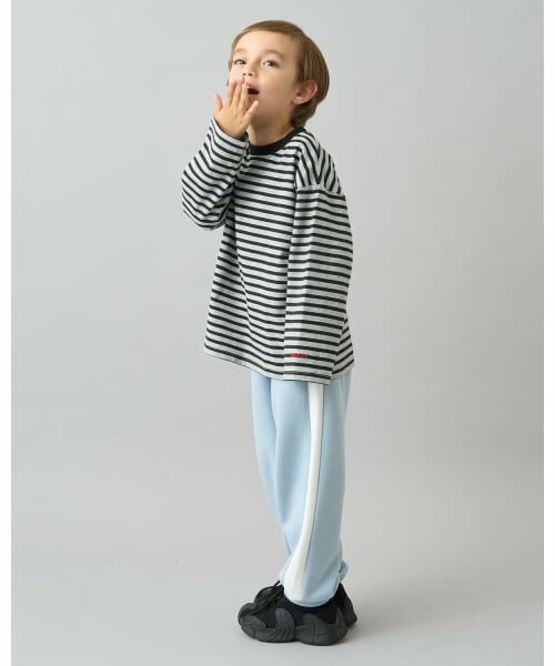 b・ROOM / ビールーム その他パンツ | 【デイリースタンダードウェアシリーズ】【吸水速乾】ゆったりシルエットのサイドラインスウェットパンツ | 詳細23