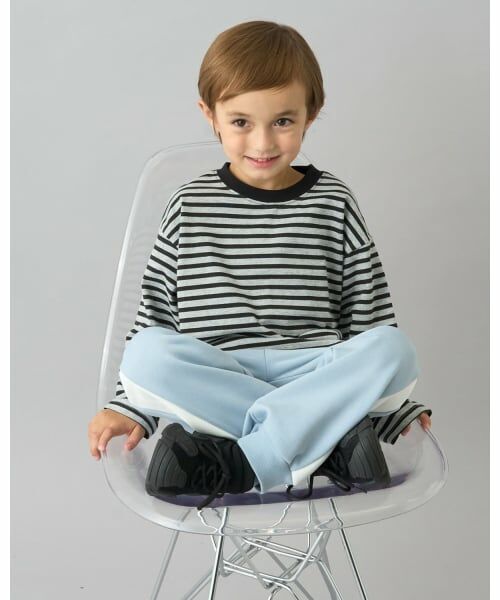 b・ROOM / ビールーム その他パンツ | 【デイリースタンダードウェアシリーズ】【吸水速乾】ゆったりシルエットのサイドラインスウェットパンツ | 詳細24