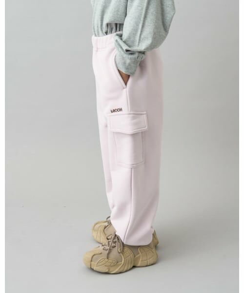 b・ROOM / ビールーム その他パンツ | 【デイリースタンダードウェアシリーズ】【吸水速乾】ゆったりシルエットのカーゴスウェットパンツ(ライト ピンク)