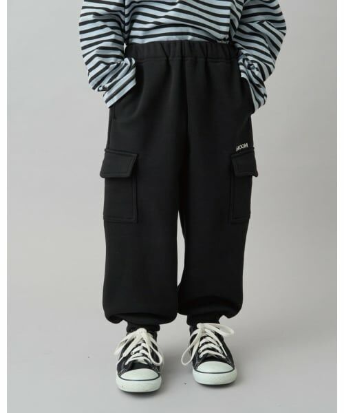 b・ROOM / ビールーム その他パンツ | 【デイリースタンダードウェアシリーズ】【吸水速乾】ゆったりシルエットのカーゴスウェットパンツ(黒)