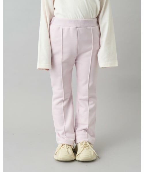 b・ROOM / ビールーム その他パンツ | 【デイリースタンダードウェアシリーズ】【吸水速乾】センタープリーツフレアスウェットパンツ（ライト ピンク）