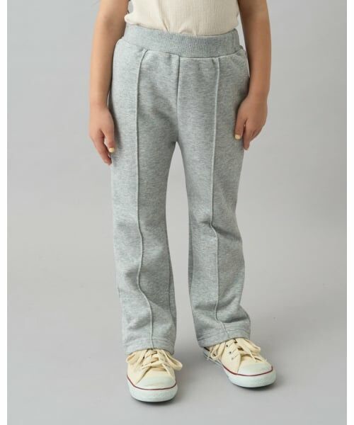 b・ROOM / ビールーム その他パンツ | 【デイリースタンダードウェアシリーズ】【吸水速乾】センタープリーツフレアスウェットパンツ（トップ グレー）