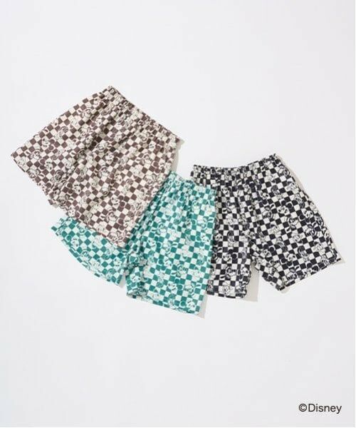 b・ROOM / ビールーム ショート・ハーフ・半端丈パンツ | 【Disney】【セットアップ可】総柄パンツ | 詳細1