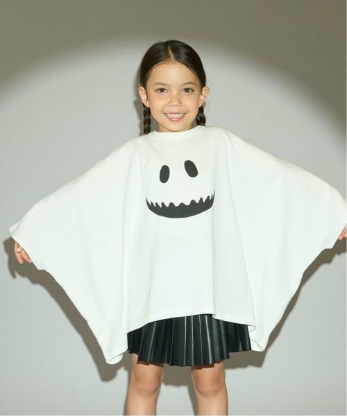 b・ROOM / ビールーム Tシャツ | 【カイテキ天竺】変形オバケTシャツ（アイボリー）