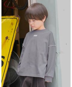 b・ROOM / ビールーム Tシャツ | 【MNCM】【カイテキ天竺】パイピングビッグTシャツ