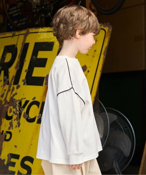 b・ROOM / ビールーム Tシャツ | 【MNCM】【カイテキ天竺】パイピングビッグTシャツ | 詳細17