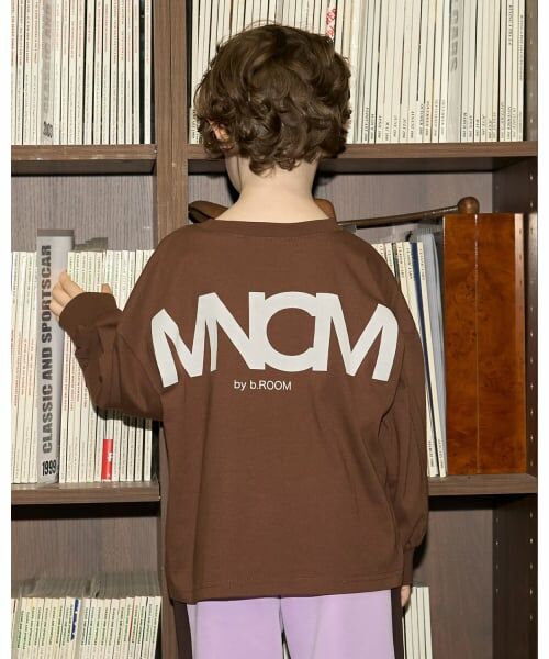 b・ROOM / ビールーム Tシャツ | 【MNCM】【セットアップ可】【カイテキ天竺】ポケットビッグTシャツ（コゲ茶）