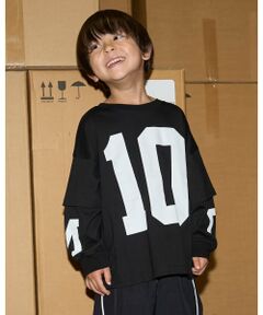 b・ROOM / ビールーム Tシャツ | 【MNCM】【どちらが前でもOK】【カイテキ天竺】プリントレイヤードビッグTシャツ