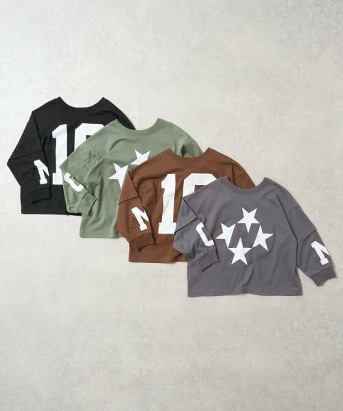 b・ROOM / ビールーム Tシャツ | 【MNCM】【どちらが前でもOK】【カイテキ天竺】プリントレイヤードビッグTシャツ | 詳細12