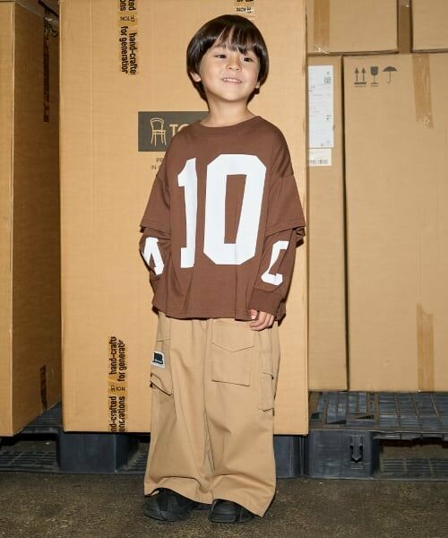 b・ROOM / ビールーム Tシャツ | 【MNCM】【どちらが前でもOK】【カイテキ天竺】プリントレイヤードビッグTシャツ | 詳細18