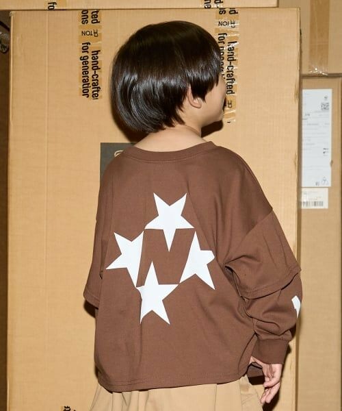 b・ROOM / ビールーム Tシャツ | 【MNCM】【どちらが前でもOK】【カイテキ天竺】プリントレイヤードビッグTシャツ | 詳細19