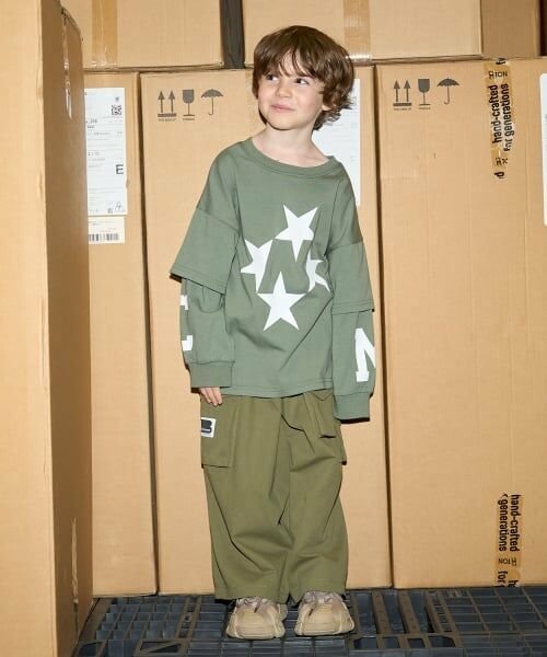 b・ROOM / ビールーム Tシャツ | 【MNCM】【どちらが前でもOK】【カイテキ天竺】プリントレイヤードビッグTシャツ | 詳細21