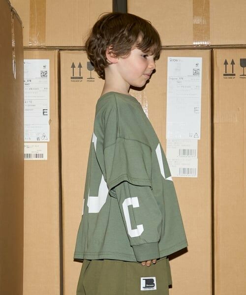 b・ROOM / ビールーム Tシャツ | 【MNCM】【どちらが前でもOK】【カイテキ天竺】プリントレイヤードビッグTシャツ | 詳細22