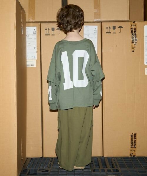 b・ROOM / ビールーム Tシャツ | 【MNCM】【どちらが前でもOK】【カイテキ天竺】プリントレイヤードビッグTシャツ | 詳細24