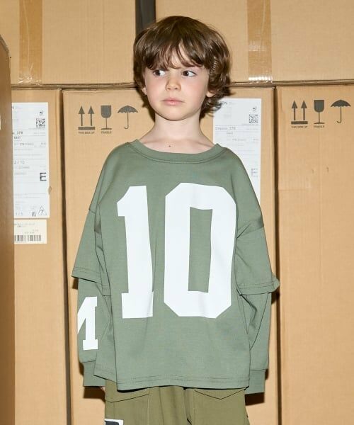 b・ROOM / ビールーム Tシャツ | 【MNCM】【どちらが前でもOK】【カイテキ天竺】プリントレイヤードビッグTシャツ | 詳細26