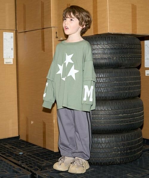 b・ROOM / ビールーム Tシャツ | 【MNCM】【どちらが前でもOK】【カイテキ天竺】プリントレイヤードビッグTシャツ | 詳細27