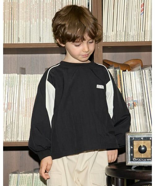 b・ROOM / ビールーム Tシャツ | 【MNCM】【セットアップ可】プルオーバーピステトップス（黒）