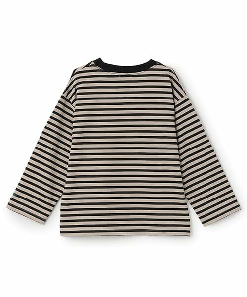 b・ROOM / ビールーム Tシャツ | 【デイリースタンダードウェアシリーズ】ゆるっとオーバーサイズのボーダー長袖Tシャツ | 詳細1