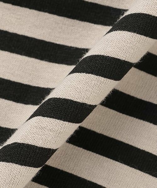 b・ROOM / ビールーム Tシャツ | 【デイリースタンダードウェアシリーズ】ゆるっとオーバーサイズのボーダー長袖Tシャツ | 詳細10