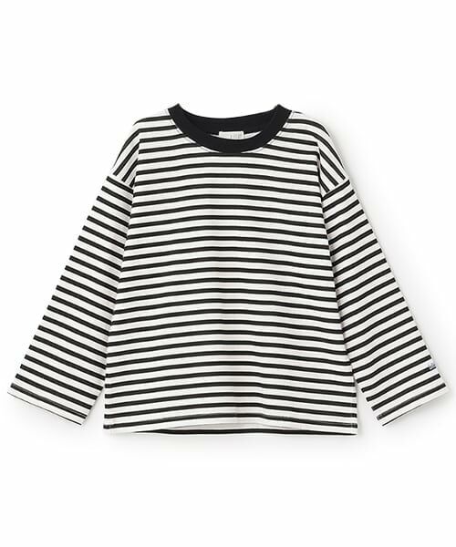 b・ROOM / ビールーム Tシャツ | 【デイリースタンダードウェアシリーズ】ゆるっとオーバーサイズのボーダー長袖Tシャツ | 詳細12