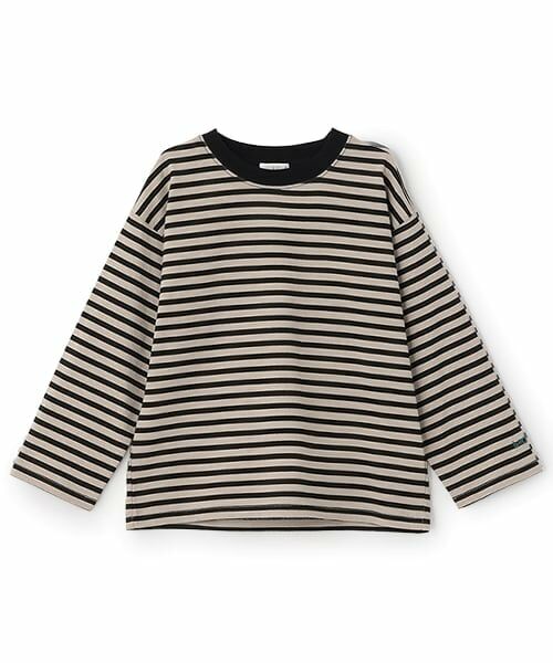 b・ROOM / ビールーム Tシャツ | 【デイリースタンダードウェアシリーズ】ゆるっとオーバーサイズのボーダー長袖Tシャツ | 詳細13