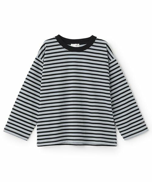 b・ROOM / ビールーム Tシャツ | 【デイリースタンダードウェアシリーズ】ゆるっとオーバーサイズのボーダー長袖Tシャツ | 詳細14