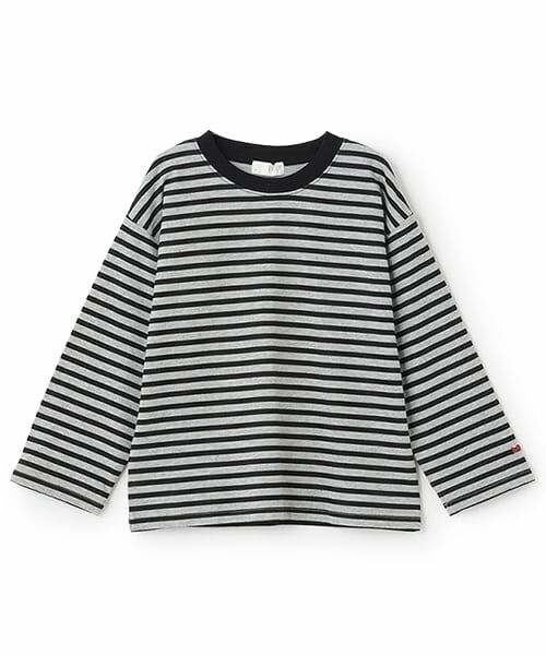 b・ROOM / ビールーム Tシャツ | 【デイリースタンダードウェアシリーズ】ゆるっとオーバーサイズのボーダー長袖Tシャツ | 詳細16