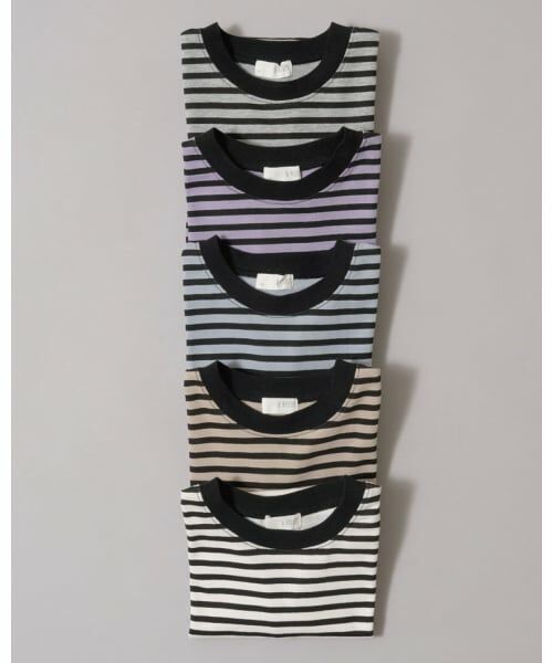 b・ROOM / ビールーム Tシャツ | 【デイリースタンダードウェアシリーズ】ゆるっとオーバーサイズのボーダー長袖Tシャツ | 詳細19