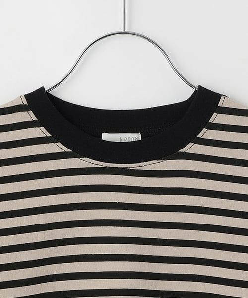 b・ROOM / ビールーム Tシャツ | 【デイリースタンダードウェアシリーズ】ゆるっとオーバーサイズのボーダー長袖Tシャツ | 詳細2