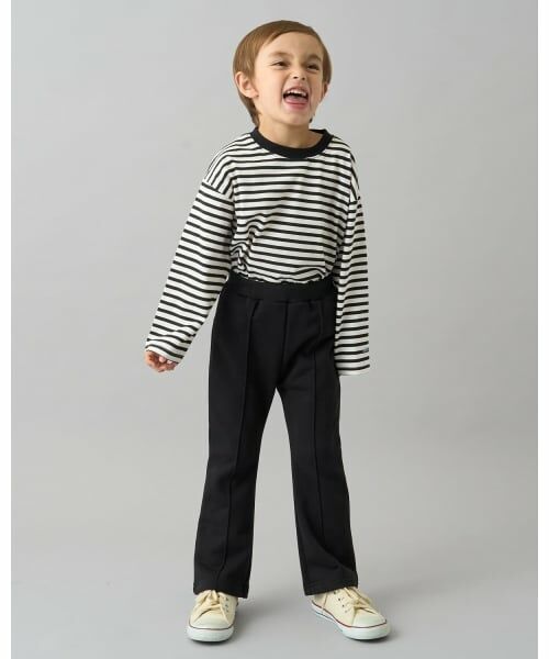 b・ROOM / ビールーム Tシャツ | 【デイリースタンダードウェアシリーズ】ゆるっとオーバーサイズのボーダー長袖Tシャツ | 詳細25