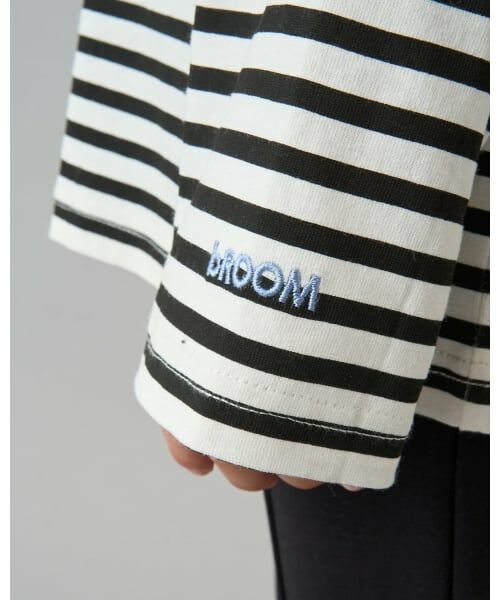 b・ROOM / ビールーム Tシャツ | 【デイリースタンダードウェアシリーズ】ゆるっとオーバーサイズのボーダー長袖Tシャツ | 詳細26