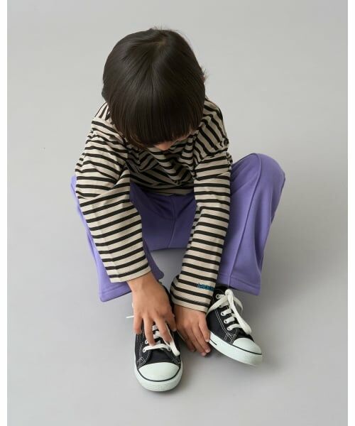 b・ROOM / ビールーム Tシャツ | 【デイリースタンダードウェアシリーズ】ゆるっとオーバーサイズのボーダー長袖Tシャツ | 詳細29