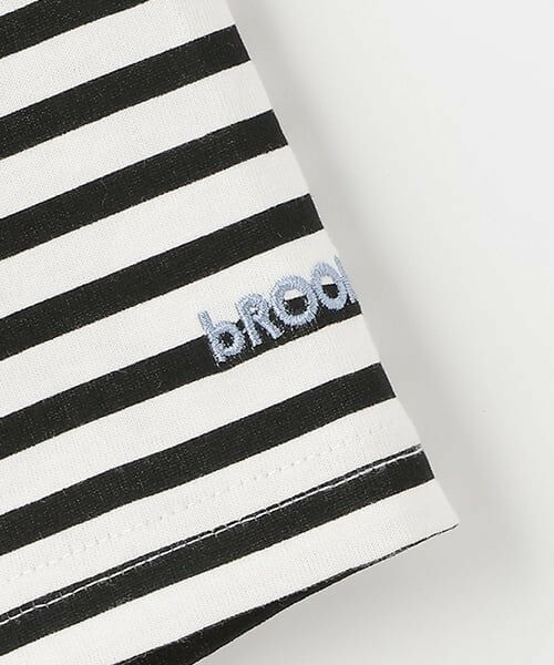 b・ROOM / ビールーム Tシャツ | 【デイリースタンダードウェアシリーズ】ゆるっとオーバーサイズのボーダー長袖Tシャツ | 詳細3