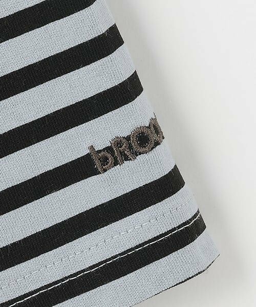 b・ROOM / ビールーム Tシャツ | 【デイリースタンダードウェアシリーズ】ゆるっとオーバーサイズのボーダー長袖Tシャツ | 詳細4