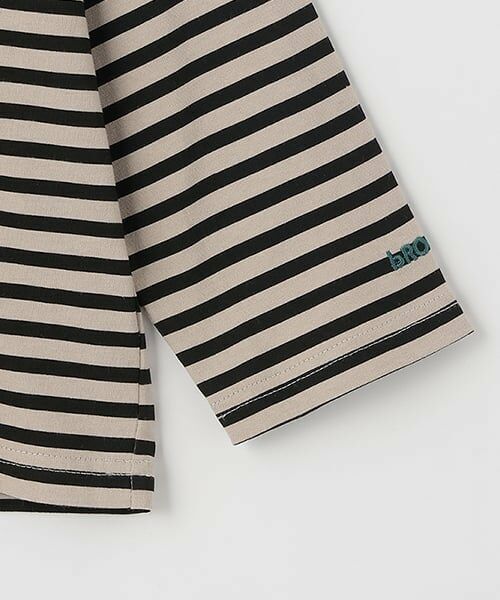 b・ROOM / ビールーム Tシャツ | 【デイリースタンダードウェアシリーズ】ゆるっとオーバーサイズのボーダー長袖Tシャツ | 詳細9