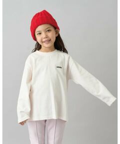 b・ROOM / ビールーム Tシャツ | 【デイリースタンダードウェアシリーズ】ゆるっとオーバーサイズのワンポイントシンプル長袖Tシャツ