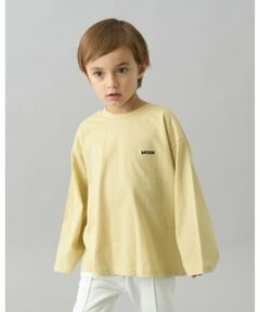 b・ROOM / ビールーム Tシャツ | 【デイリースタンダードウェアシリーズ】ゆるっとオーバーサイズのワンポイントシンプル長袖Tシャツ