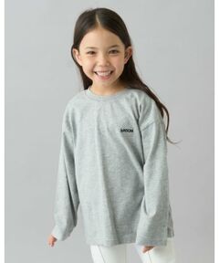 b・ROOM / ビールーム Tシャツ | 【デイリースタンダードウェアシリーズ】ゆるっとオーバーサイズのワンポイントシンプル長袖Tシャツ