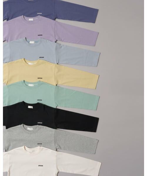 b・ROOM / ビールーム Tシャツ | 【デイリースタンダードウェアシリーズ】ゆるっとオーバーサイズのワンポイントシンプル長袖Tシャツ | 詳細18