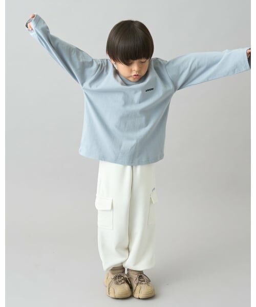 b・ROOM / ビールーム Tシャツ | 【デイリースタンダードウェアシリーズ】ゆるっとオーバーサイズのワンポイントシンプル長袖Tシャツ | 詳細29