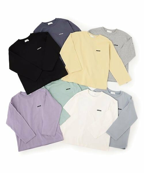 b・ROOM / ビールーム Tシャツ | 【デイリースタンダードウェアシリーズ】ゆるっとオーバーサイズのワンポイントシンプル長袖Tシャツ | 詳細7