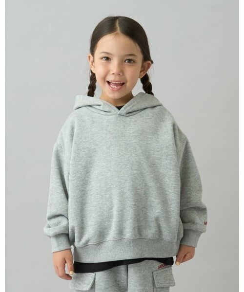b・ROOM / ビールーム パーカー | 【デイリースタンダードウェアシリーズ】【吸水速乾】ぷくっとオーバーサイズのパーカ（トップ グレー）