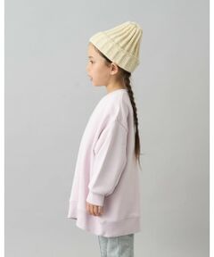 【デイリースタンダードウェアシリーズ】【吸水速乾】ぷくっとオーバーサイズの配色ステッチスウェット