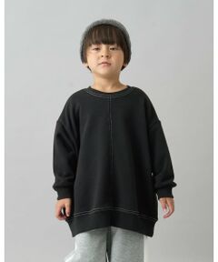 b・ROOM / ビールーム スウェット | 【デイリースタンダードウェアシリーズ】【吸水速乾】ぷくっとオーバーサイズの配色ステッチスウェット
